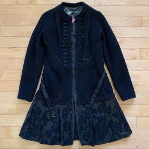 Desigual black women’s coat size 38 S